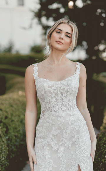Stella York 7941, Beaded lace fit & flare wedding dress with scoop neckline and lace straps - Extensive collection of Stella York designs at Blessings Of Brighton, The Bridal Boutique 3 Loyal Parade, Mill Rise, Westdene, Brighton E.Sussex BN1 5GG