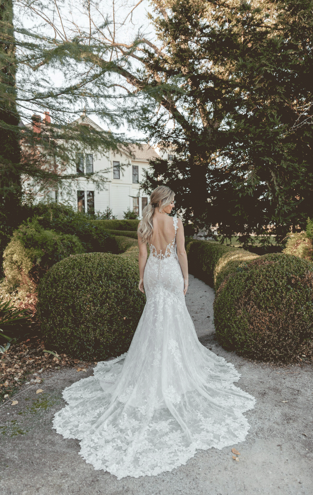 Leonie - 7941 - Stella York 7941, Lace Wedding dress with scallop edged train and scoop neckline- Extensive collection of Stella York at Blessings Of Brighton,