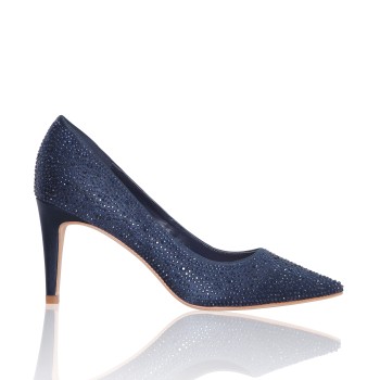 Stara shoe - Navy - Ladies occasion shoes for weddings, mother of the bride, mother of the groom & lady guests. Special Occasion shoe designs - Occasions at Blessings 1 Loyal Parade, Mill Rise, Westdene, Brighton. BN1 5GG T: 01273 505766