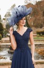 Veni Infantino 991905 - Veni Infantino 991905 Navy chiffon Aline dress with Beaded Lace bodice- Stunning Mother of the Bride & Mother of the Groom dresses at Occasions by Blessings, Loyal Parade, Mill Rise, Westdene, Brighton. East Sussex BN1 5GG T: 01273 505766 E: Occasions@blessingsbridal.co.uk