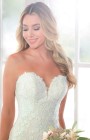 6814 - Sottero Size 12 Petite - Stella York Wedding Dress 6814, Fitted lace wedding dress with sweetheart neckline.  Romantic  fit and flare Stella York designs at Blessings Wedding Dress shop Brighton, E, Sussex. BN1 5GG. Telephone: 01273 505766