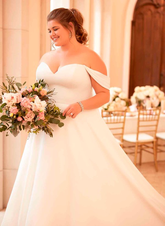 Stella York 6718 Plus Size Wedding Dress C