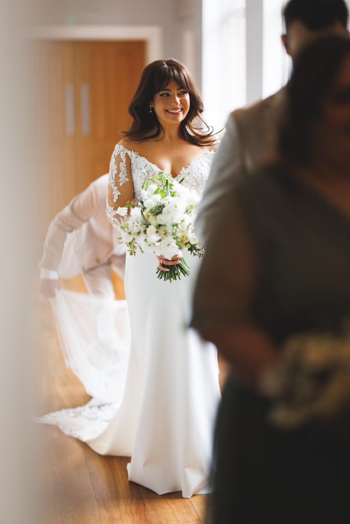 Bride with bouquet